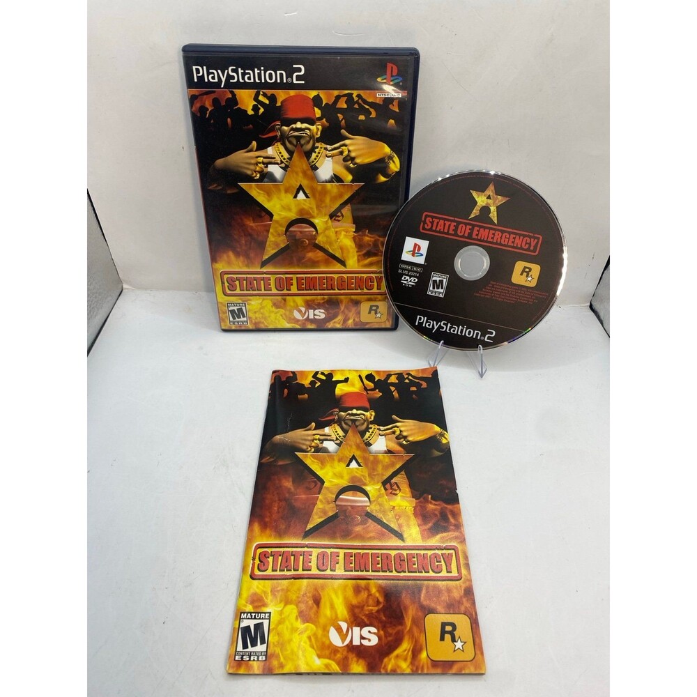 State of Emergency PS2 PlayStation 2 Black Label Edition Tested clean CIB